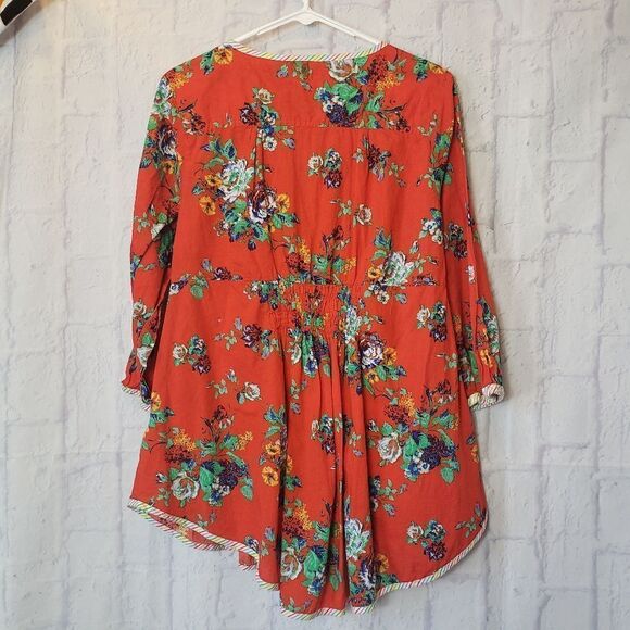 RUBY YAYA Floral Boho Top Made in India Small - Picture 10 of 10